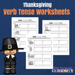 Free Thanksgiving Verb Tense Worksheets