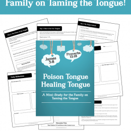 Free Taming the Tongue Family Bible Study