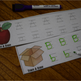 Free Trace & Erase Handwriting Cards