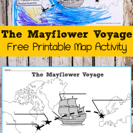 Free Mayflower Voyage Map Activity