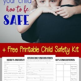 Free Child Safety Kit Printables