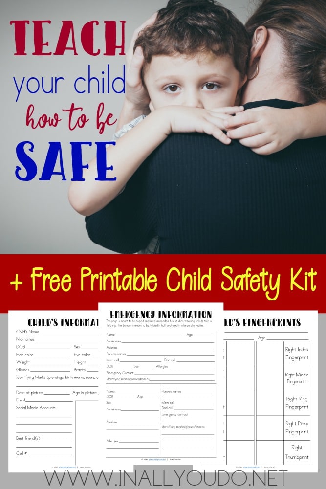 Free Child Safety Kit Printables