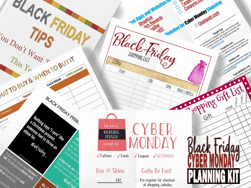 Free Black Friday/Cyber Monday Planning Kit 