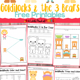 Free Goldilocks & The Three Bears Printables