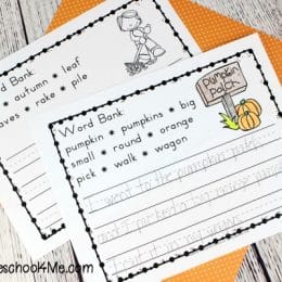 Free Autumn Writing Prompts with Word Banks