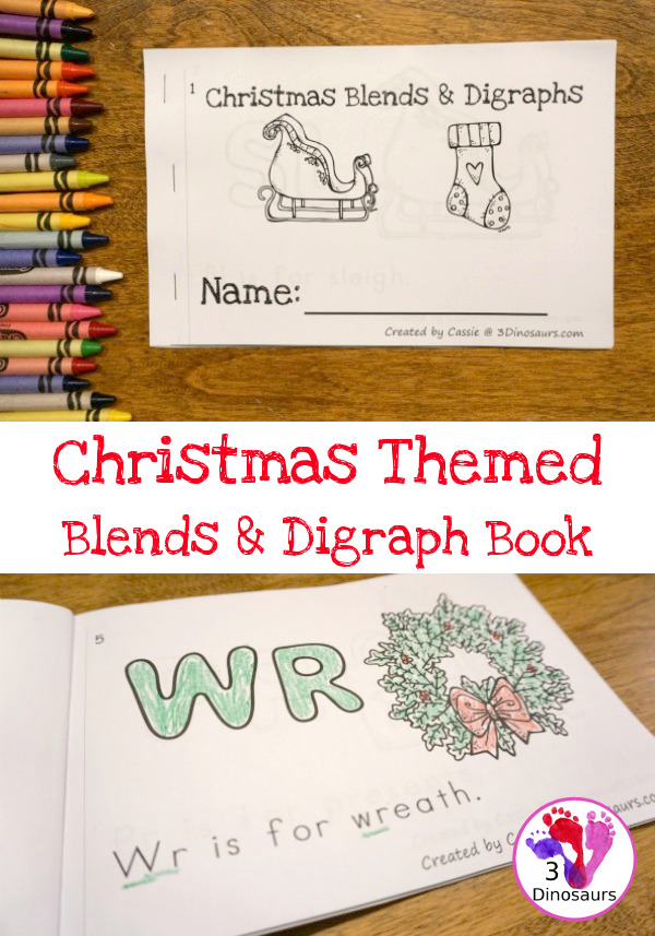 Free Christmas Blends & Digraphs Easy Reader Book