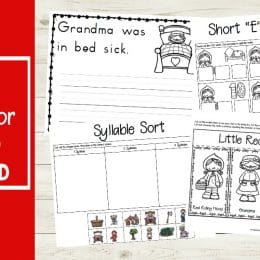Free Little Red Riding Hood Literacy Printables