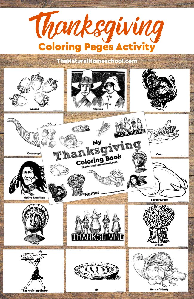 Free Thanksgiving Coloring Book