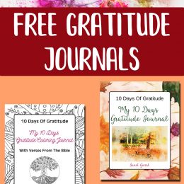 Free Gratitude Journals - Two Choices!