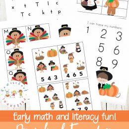 Free Thanksgiving Preschool Learning Pack