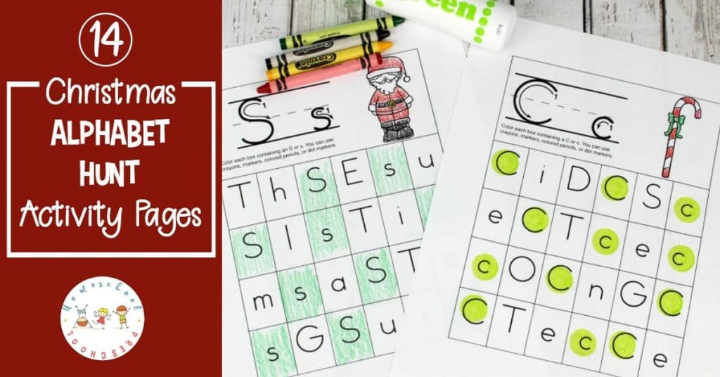 Free Christmas Alphabet Hunt Printables