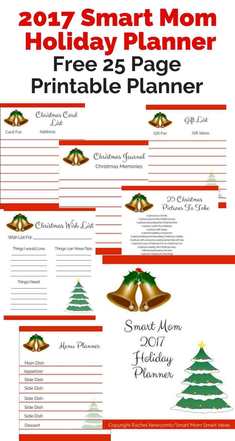 Free 2017 Smart Mom Holiday Planner