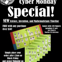 Free Science, Invention, & Mathmetician Timeline w/ Purchase Over $10