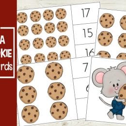 Free If You Give a Mouse a Cookie Count & Clip Cards