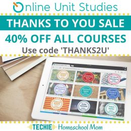 40% Off Online Unit Studies