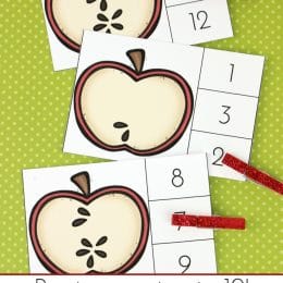 FREE APPLE COUNT AND CLIP CARDS (Instant Download)