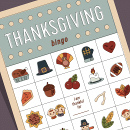 Free Thanksgiving BINGO Printables for All Ages