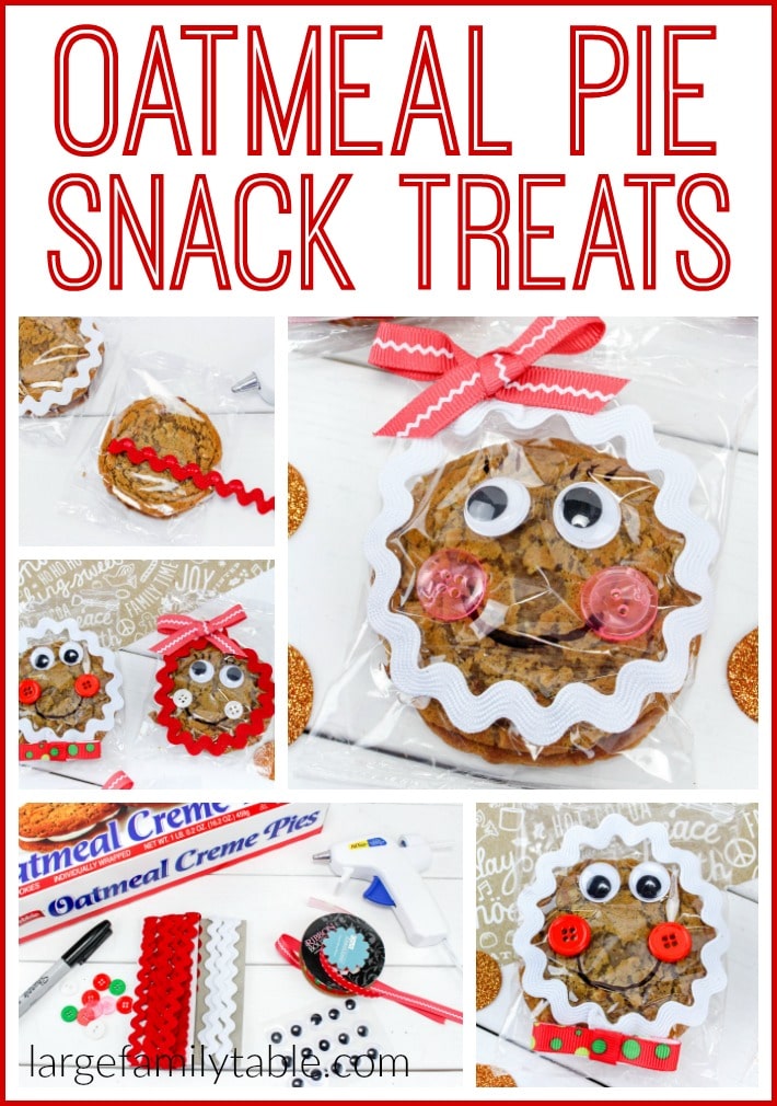 Gingerbread Snack Treats Made from Oatmeal Cream Pies