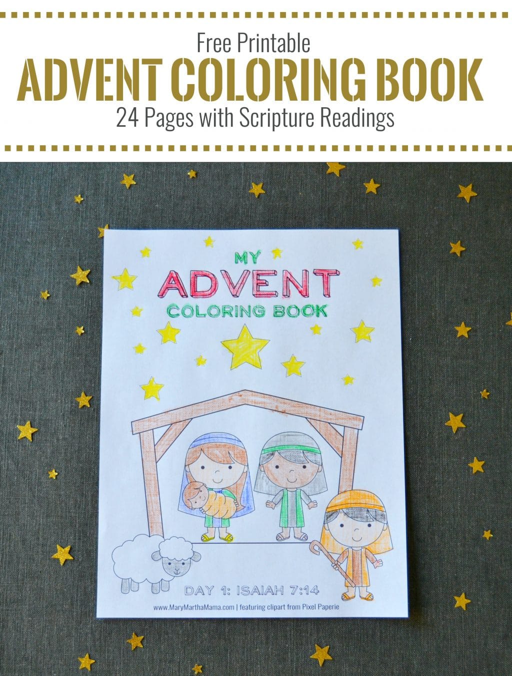 Free Advent Coloring Book