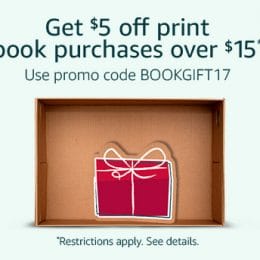 $5 Off $15 Book Purchase at Amazon!