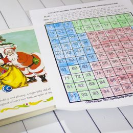 Free Night Before Christmas Color by Number Printables