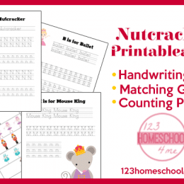 Free Nutcracker Early Learning Printables