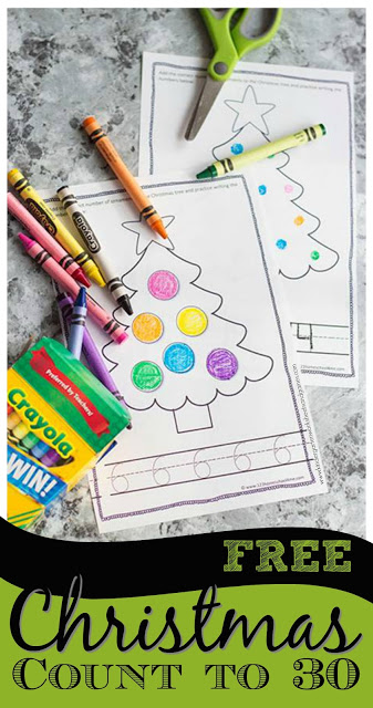 Free Christmas Counting Book (Numbers 1-30)