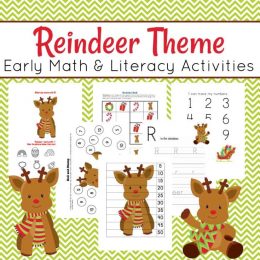 Free Reindeer Preschool Printable Pack