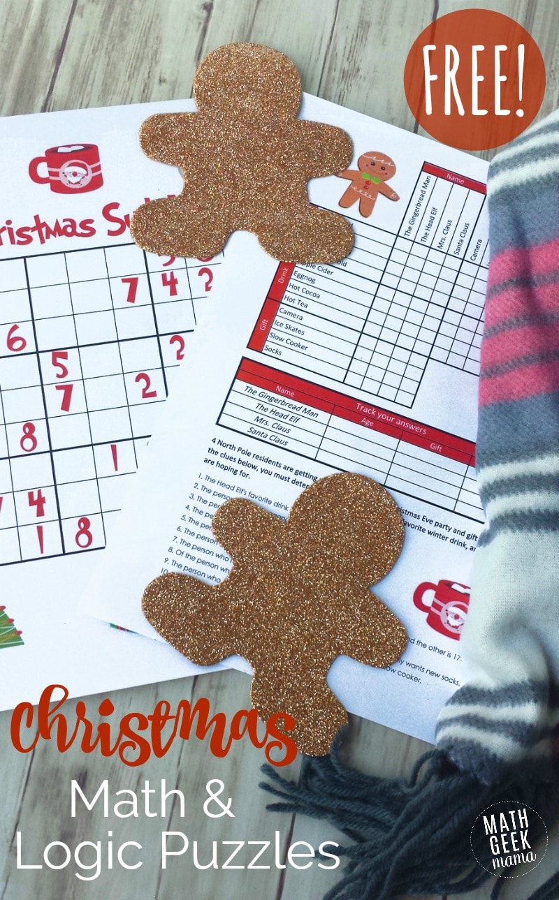 Free Christmas Math & Logic Puzzles