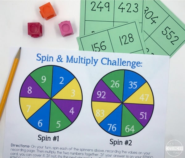 Free Spin & Multiply Math Game