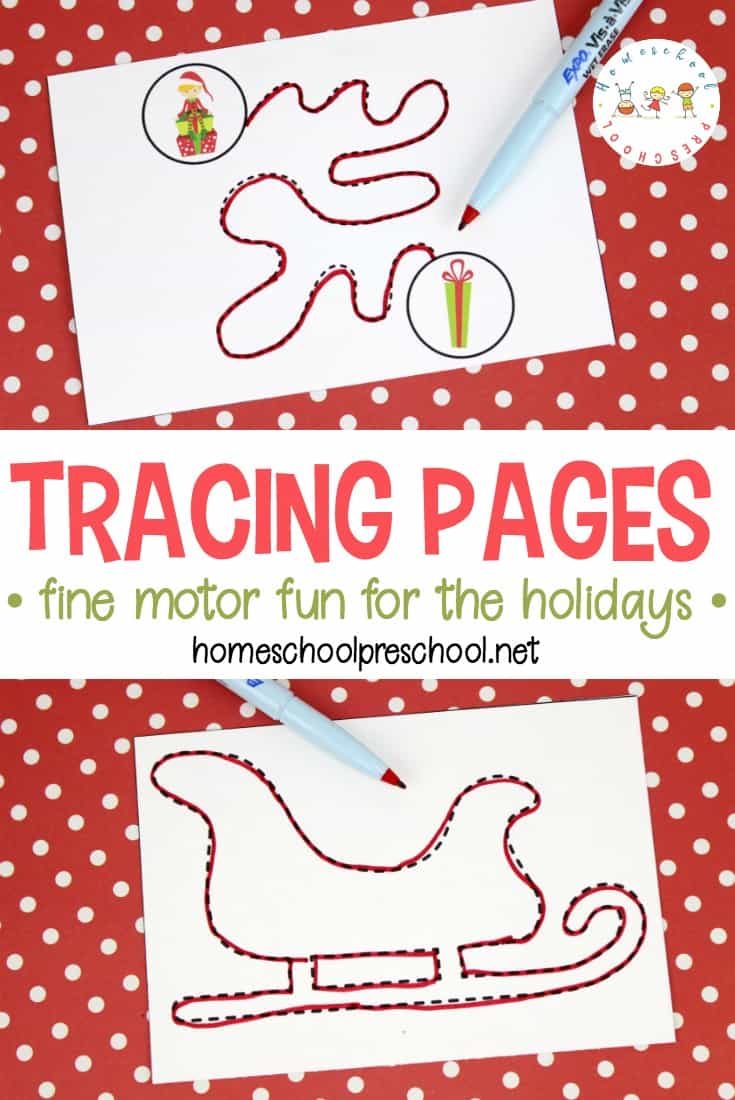 Free Christmas Tracing Pages