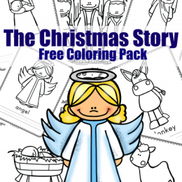 Free Christmas Story Coloring Pack