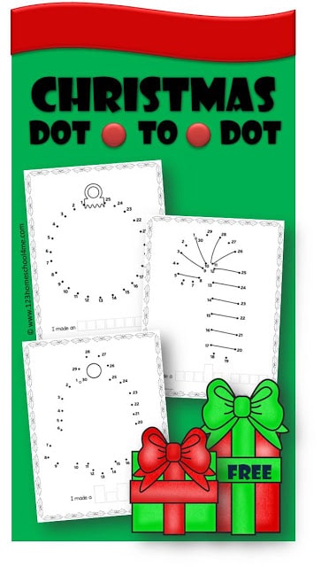 Free Christmas Dot-to-Dot Printables