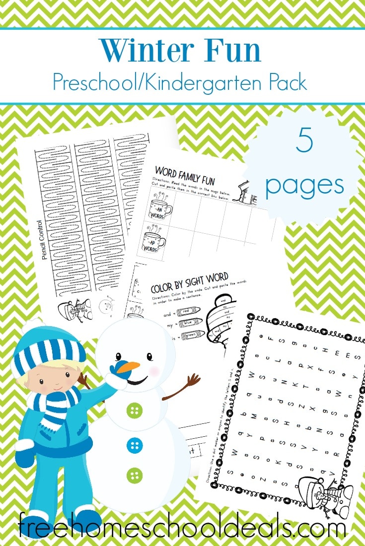 FREE WINTER FUN EARLY LEARNING PACK (Instant Download)