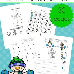 FREE Winter-Themed Preschool Literacy Activities