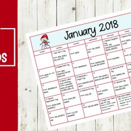 Free January Read Aloud Picture Book Calendar