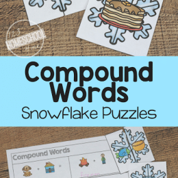 Free Snowflake Compound Words Puzzles