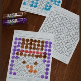 Free Winter Do-a-Dot Color Words Worksheets