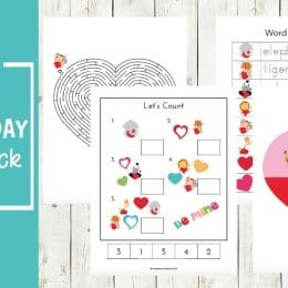 Free Valentine's Day Preschool Learning Pack