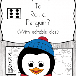 Free Roll-a-Penguin Printables