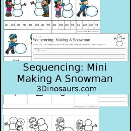 Free Making a Snowman Sequencing Set