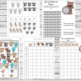 Free Forest Animals Learning Pack