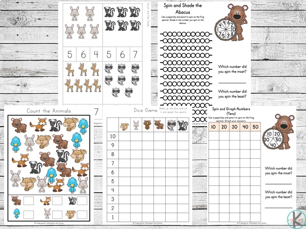 Free Forest Animals Learning Pack