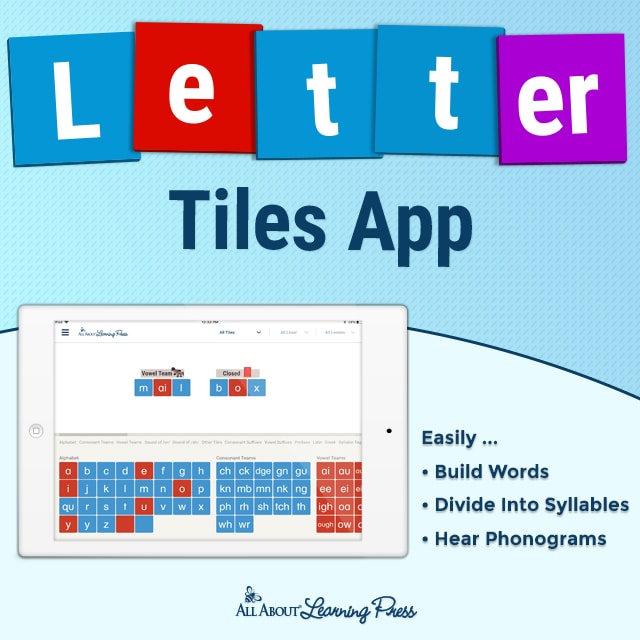 25% Off Letter Tiles App from All About Learning!