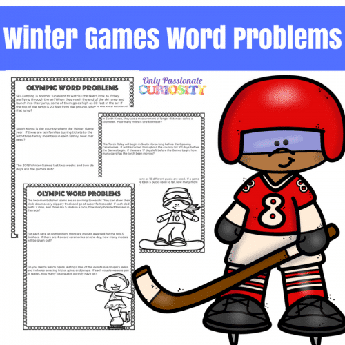 FREE Winter Games Word Problems