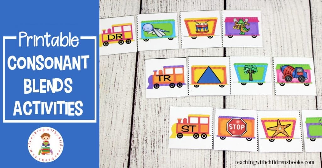 Free Consonant Blend Train Activity