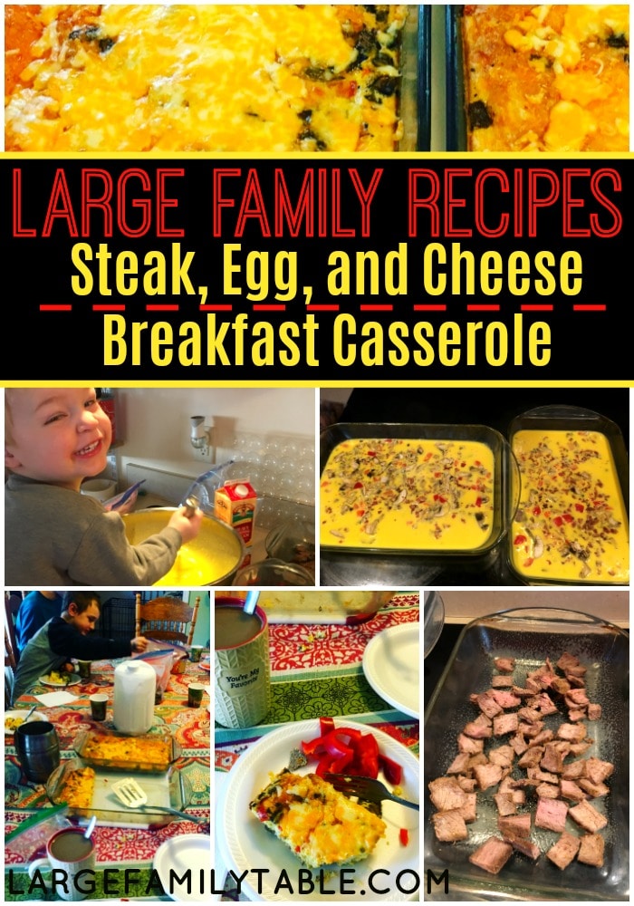 Steak, Egg, and Cheese Breakfast Casserole