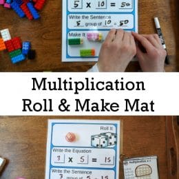 FREE Multiplication Roll & Make Mats