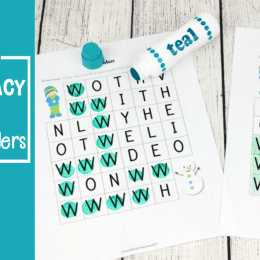 Free Winter Preschool Literacy Pack