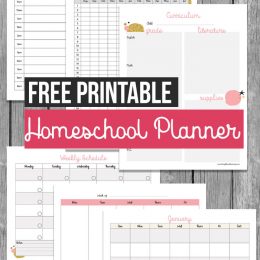 FREE Printable Homeschool Planner